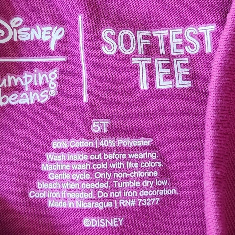 Jumping Beans Disney Girls Softest Tee Long Sleeve Size 5T Ariel and Flounder - Picture 5 of 7